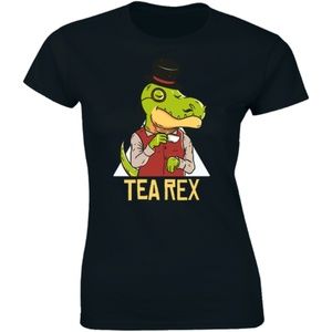Tea Rex Funny Joke Pun Juraassic Dinosaur T-shirt